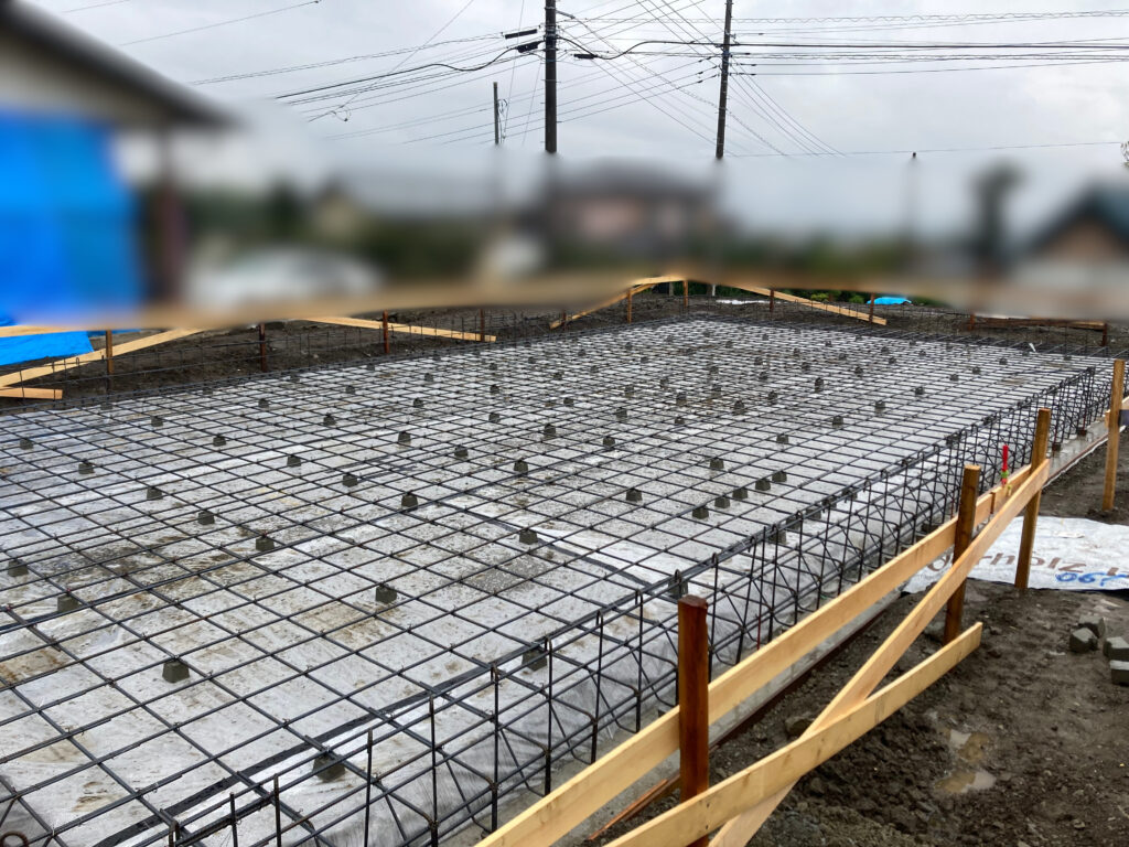 基礎工事中3<T様邸南アルプス市>